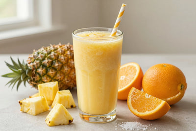 Pineapple Orange Smoothie in a glass