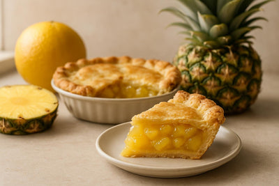 Slice of pineapple pie