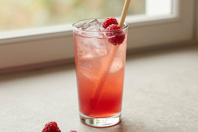 Raspberry Lemonade in a glass