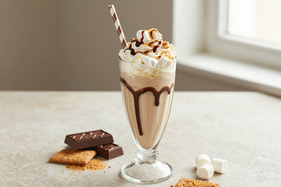 S'mores Milkshake in a glass