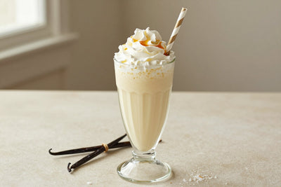 Salted Maple Milkshake in a glass