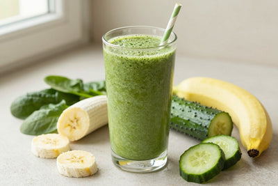 Spinach Cucumber Smoothie in a glass
