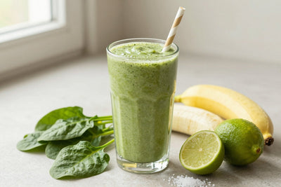 Spinach Lime Smoothie in a glass