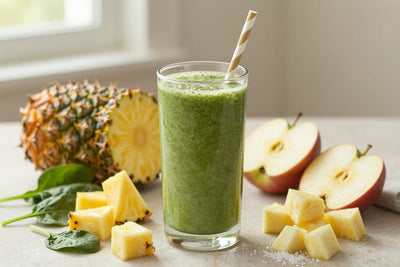 Spinach Pineapple Smoothie in a glass