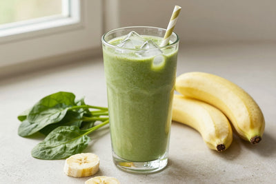 Spinach Vanilla Smoothie in a glass