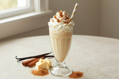 Sticky Bun Milkshake in a glass