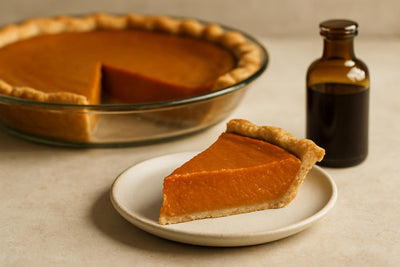 Slice of sweet potato pie