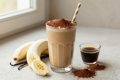 Tiramisu Smoothie in a glass