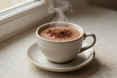 Toffee Cocoa in a ceramic mug