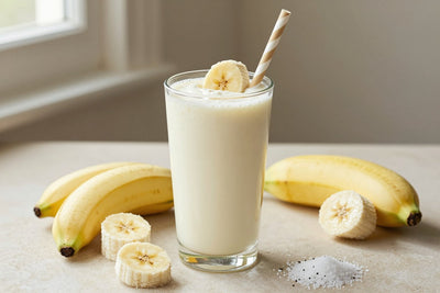 Tropical Greek Yogurt Smoothie in a glass