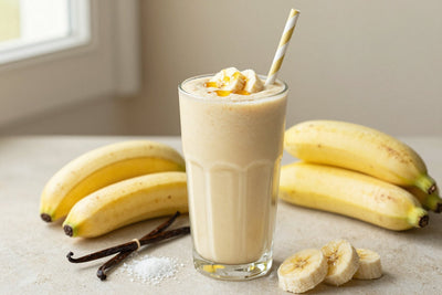 Vanilla Cake Smoothie in a glass