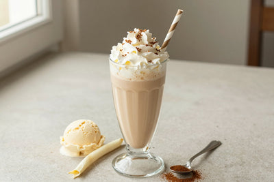Vanilla Chai Milkshake in a glass