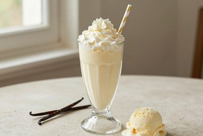 Vanilla Cream Milkshake in a glass