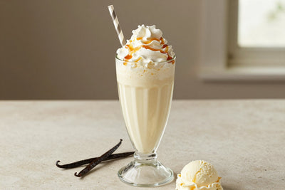 Vanilla Milkshake in a glass