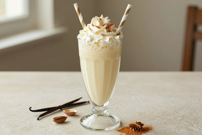 Vanilla Nutmeg Milkshake in a glass