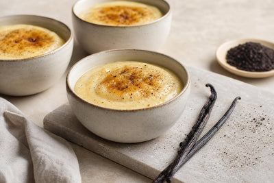 Vegan brown butter vanilla pudding