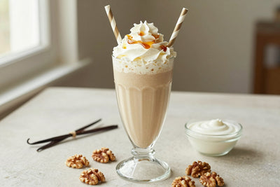 Walnut Maple Milkshake in a glass