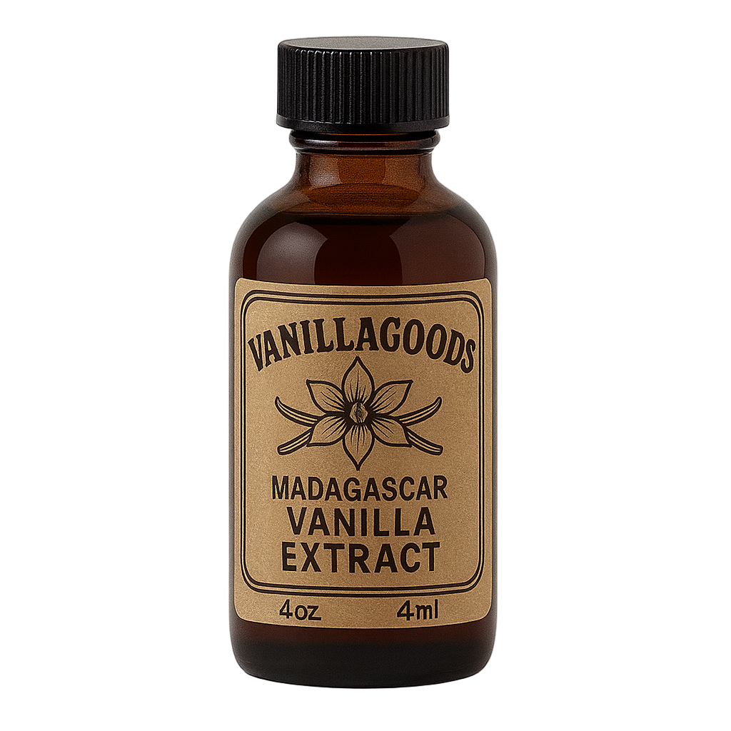 Madagascar Vanilla Extract, 4 oz Bottle