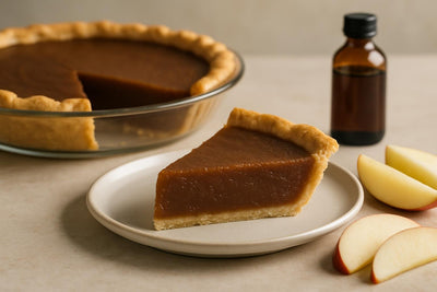 Slice of apple butter pie