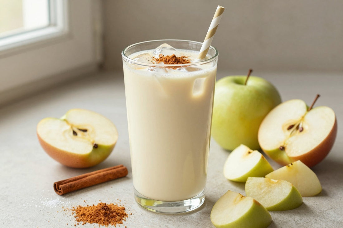 Apple Cinnamon Kefir Smoothie in a glass