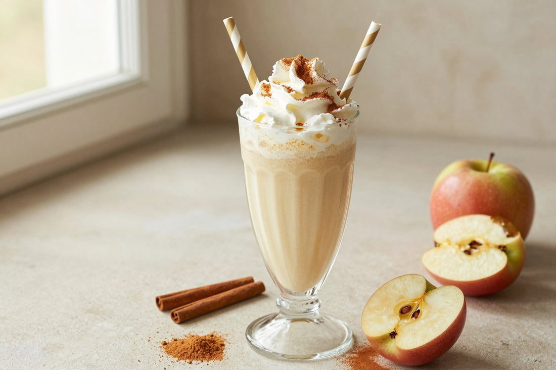 Apple Cinnamon Milkshake in a glass