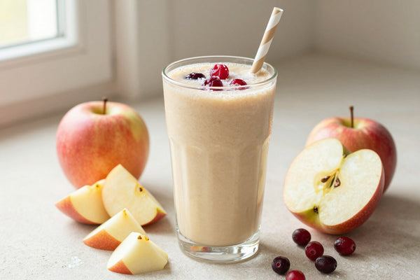 Apple Cranberry Winter Smoothie in a glass