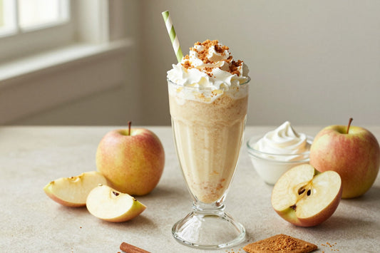 Apple Crisp Milkshake in a glass