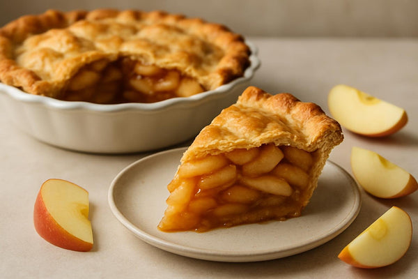Slice of apple pie