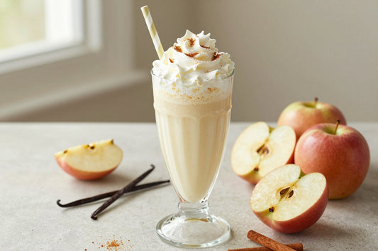 Apple Vanilla Milkshake in a glass