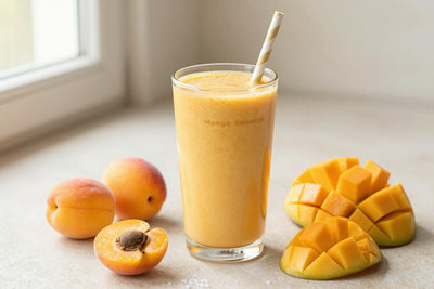 Apricot Mango Smoothie in a glass