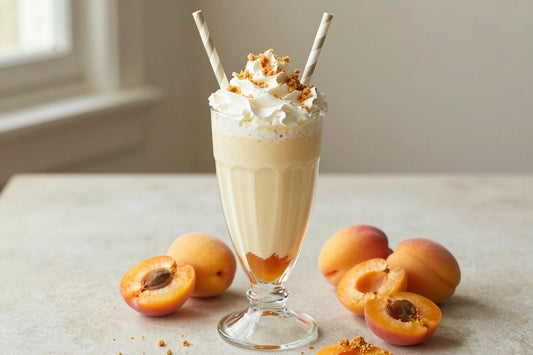 Apricot Pie Milkshake in a glass