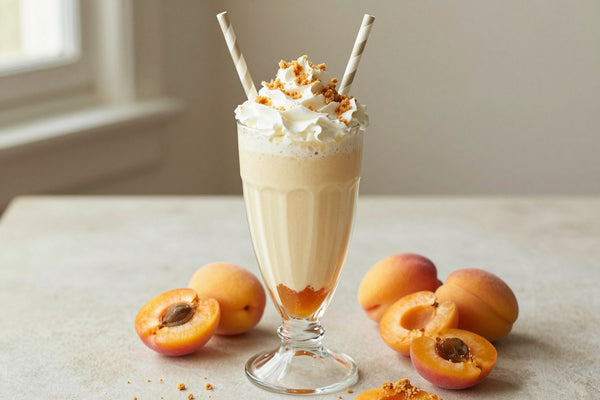 Apricot Pie Milkshake in a glass