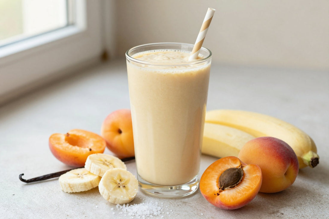 Apricot Vanilla Smoothie in a glass