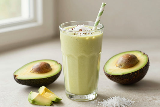 Avocado Coconut Smoothie in a glass