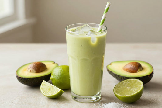 Avocado Lime Smoothie in a glass