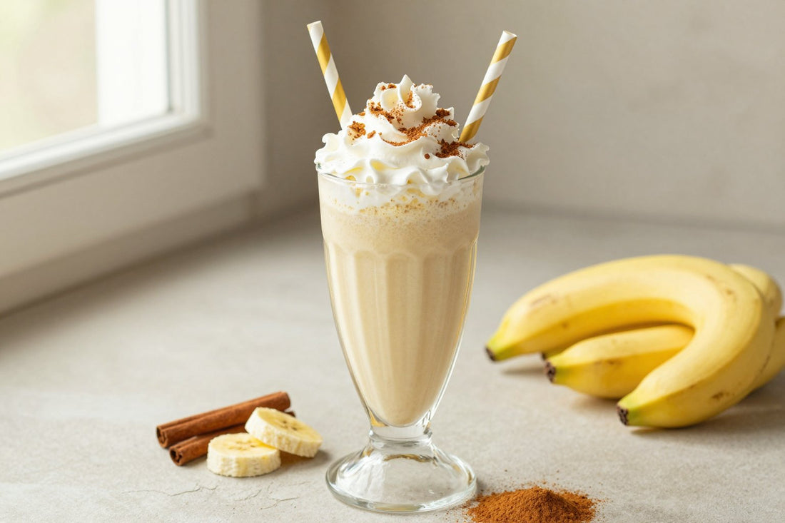 Banana Cinnamon Milkshake in a glass