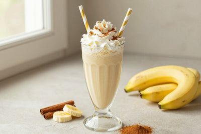 Banana Cinnamon Milkshake in a glass