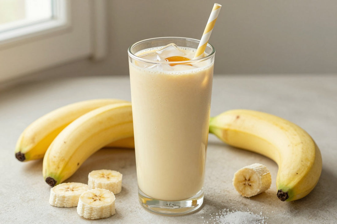 Banana Honey Smoothie in a glass