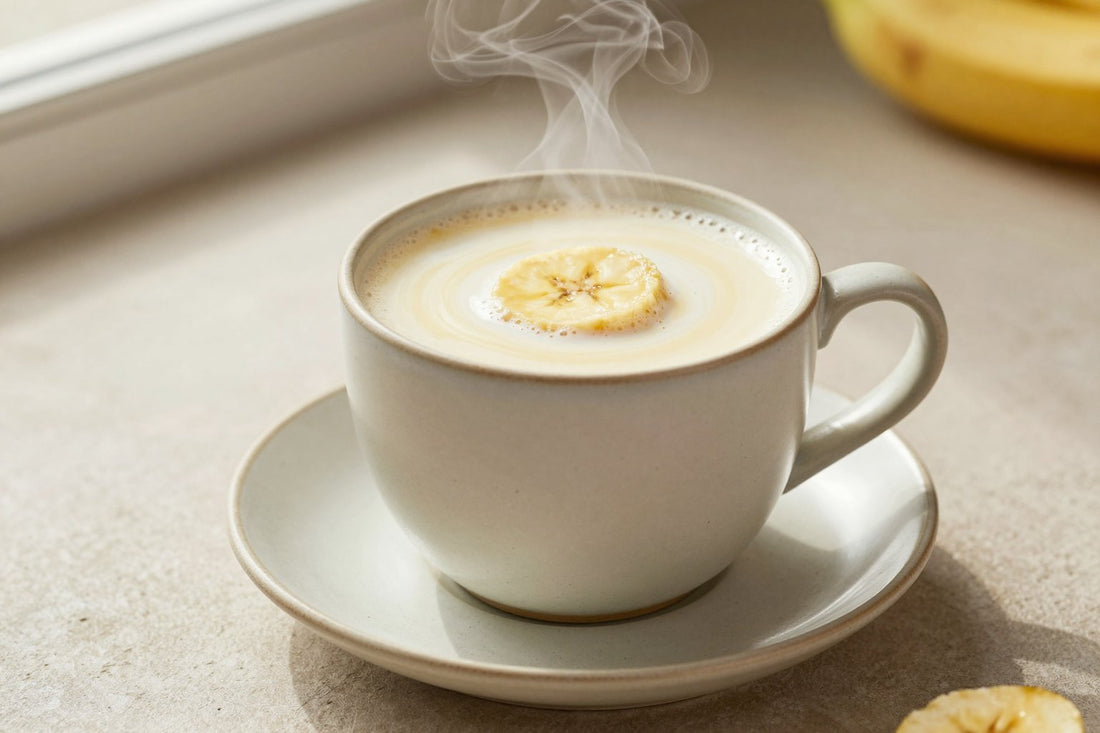 Banana Milk in a ceramic mug