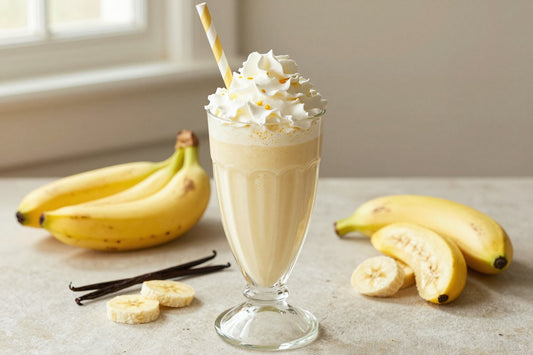 Banana Pudding Milkshake in a glass