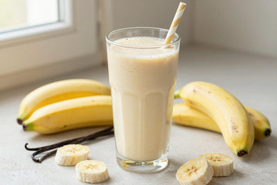 Banana Vanilla Smoothie in a glass