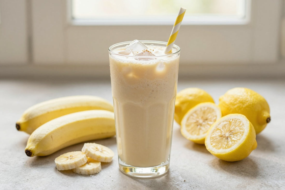 Berry Lemonade Smoothie in a glass