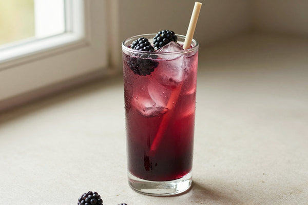 Blackberry Lemonade in a glass