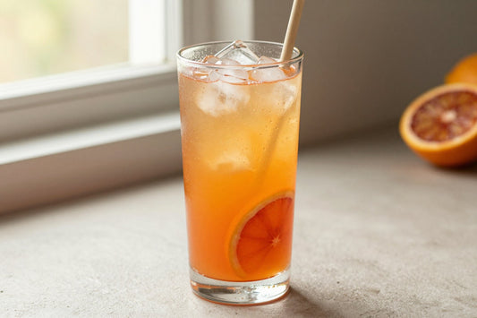 Blood Orange Lemonade in a glass