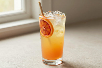 Blood Orange Refresher in a glass