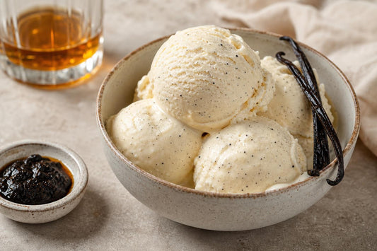 Bourbon vanilla ice cream