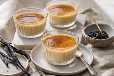 Brown butter vanilla pudding