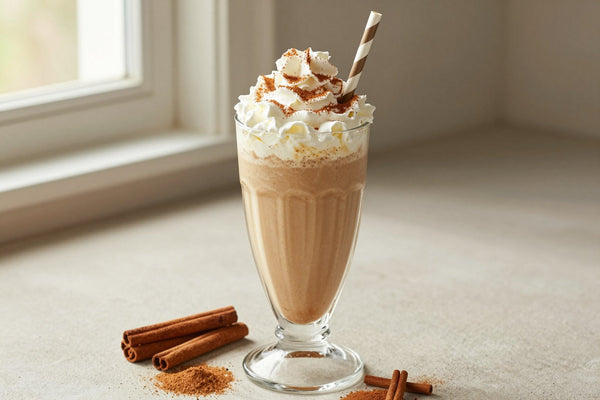 Brown Sugar Cinnamon Milkshake in a glass