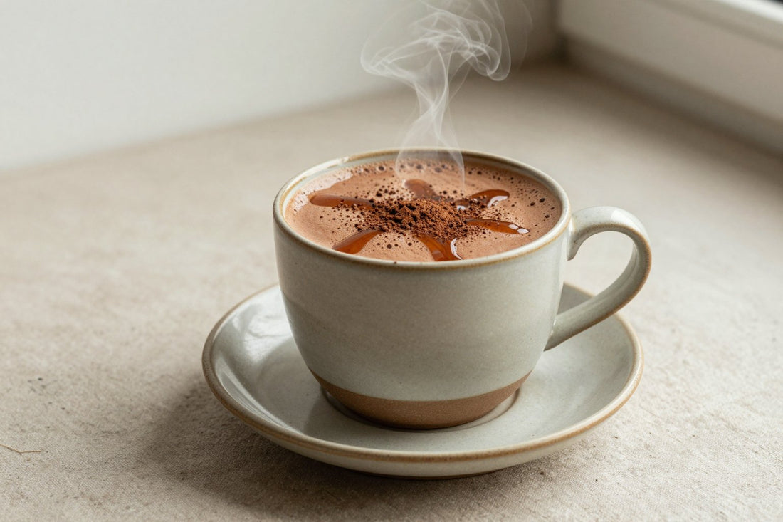 Brown Sugar Cocoa in a ceramic mug