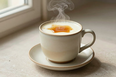 Brown Sugar Milk in a ceramic mug